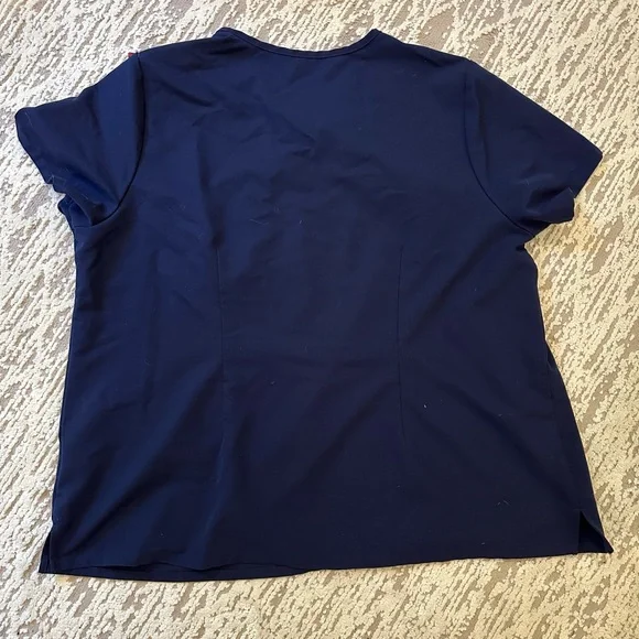 Figs Navy Catarina one pocket Scrub Top size XXXL 3XL - Picture 2 of 3